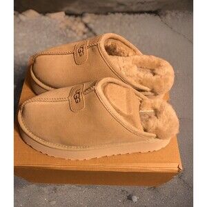 NEW UGG DISCOQUETTE SLIDE SLIPPER CHESTNUT SIZE 6W